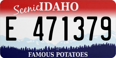 ID license plate E471379