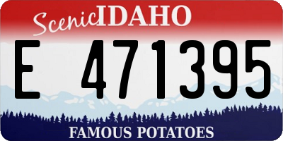 ID license plate E471395