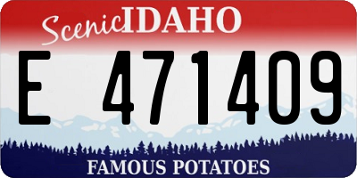 ID license plate E471409