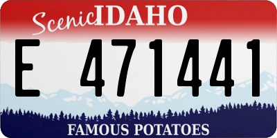 ID license plate E471441