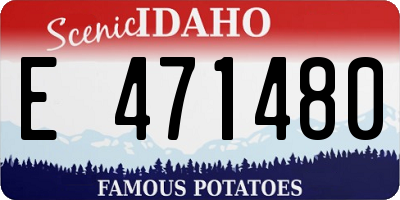 ID license plate E471480