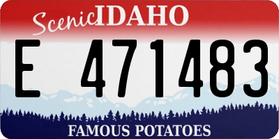ID license plate E471483