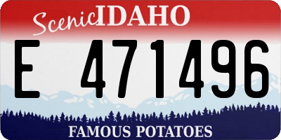 ID license plate E471496