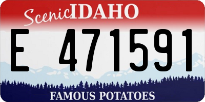 ID license plate E471591