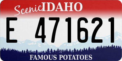 ID license plate E471621