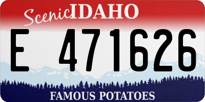 ID license plate E471626