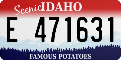ID license plate E471631