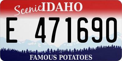 ID license plate E471690