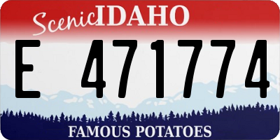 ID license plate E471774