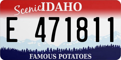 ID license plate E471811