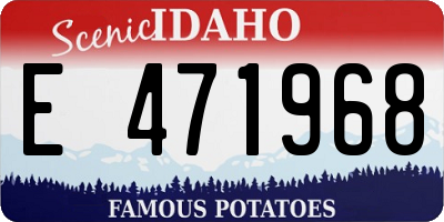 ID license plate E471968