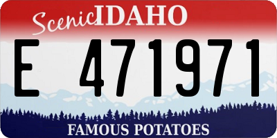ID license plate E471971