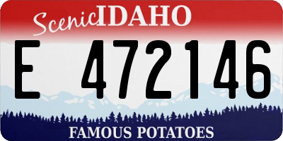 ID license plate E472146