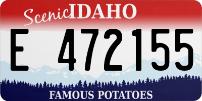 ID license plate E472155