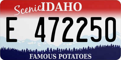 ID license plate E472250