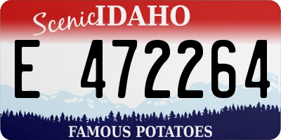 ID license plate E472264