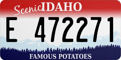 ID license plate E472271