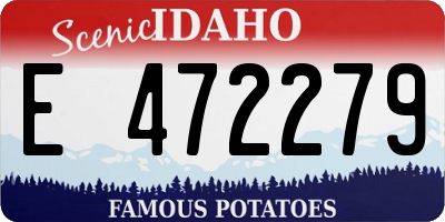 ID license plate E472279