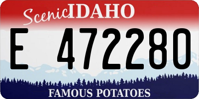 ID license plate E472280