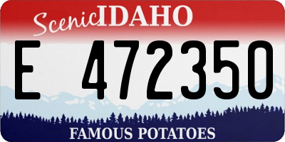 ID license plate E472350