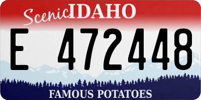 ID license plate E472448