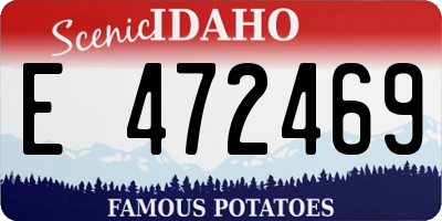 ID license plate E472469