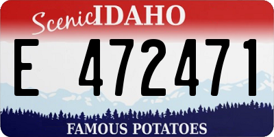 ID license plate E472471