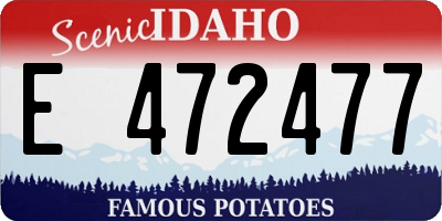 ID license plate E472477
