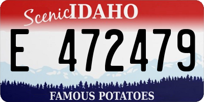 ID license plate E472479