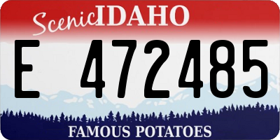 ID license plate E472485