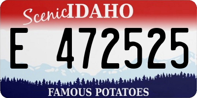 ID license plate E472525