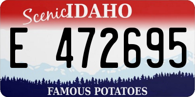 ID license plate E472695