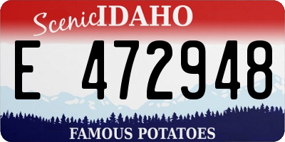 ID license plate E472948
