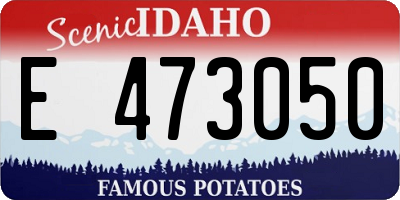 ID license plate E473050