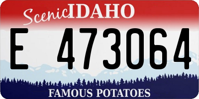 ID license plate E473064