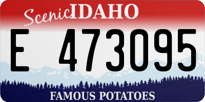 ID license plate E473095
