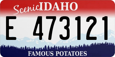 ID license plate E473121