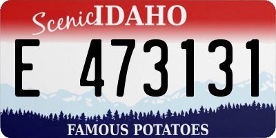 ID license plate E473131