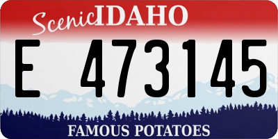 ID license plate E473145
