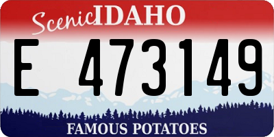 ID license plate E473149