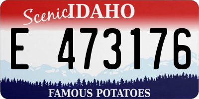 ID license plate E473176