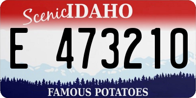 ID license plate E473210