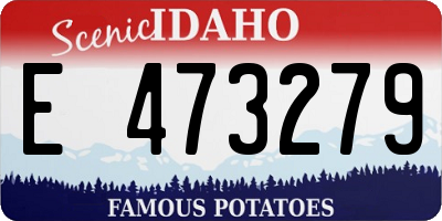 ID license plate E473279