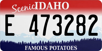 ID license plate E473282
