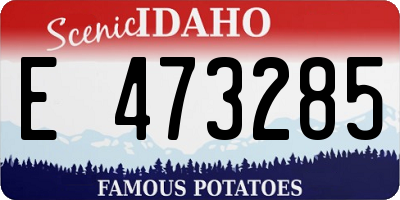 ID license plate E473285