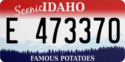 ID license plate E473370