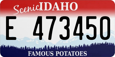 ID license plate E473450
