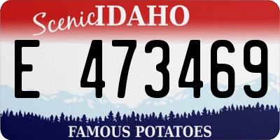 ID license plate E473469