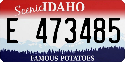 ID license plate E473485