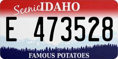 ID license plate E473528